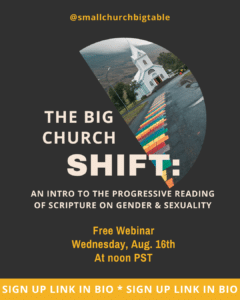 Webinar, An Intro to Reading the Bible as LGBTQ+ Affirming - Aug. 16, 2023